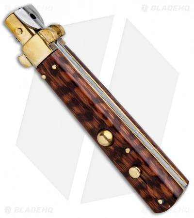 AGA Campolin 10" Frosolone Bayonet Stiletto Knife Snakewood (4.5" Polish) - Image 2