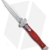 AGA Campolin Zero Dagger Leverlock Automatic Knife Red G-10 (3.75" Stonewash)