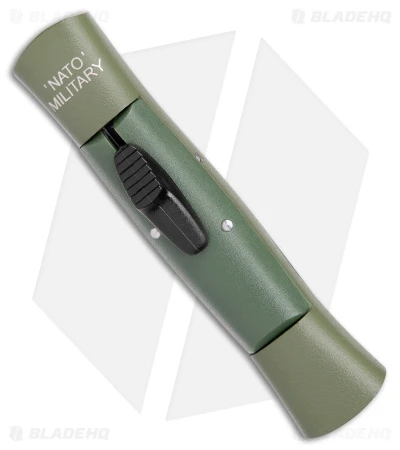 AKC 007 Concord NATO Military OTF Automatic Knife OD Green (2.75" Satin Flat) - Image 2