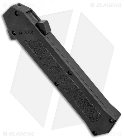 AKC F-16 D/A Bayonet OTF Automatic Knife Black Inlay (3.3" Black) - Image 2