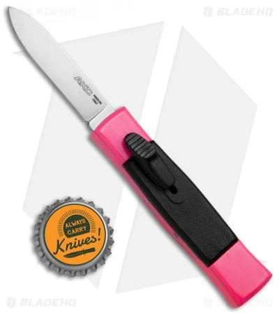 AKC Minion Concord OTF Automatic Knife Hot Pink (2.3" Satin) - Image 4