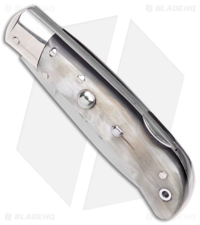 AKC Speed Hunter Automatic Italian Knife Dark/Light Horn (3" Polish) - Image 2