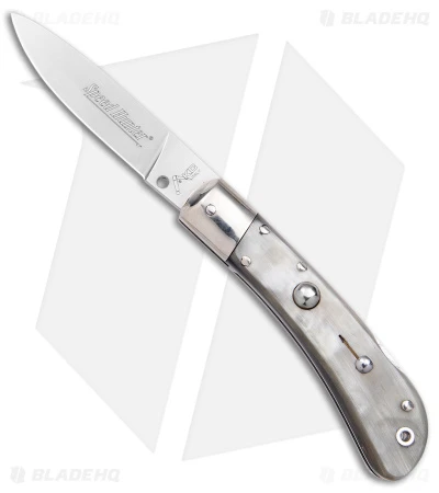 AKC Speed Hunter Automatic Italian Knife Dark/Light Horn (3" Polish)
