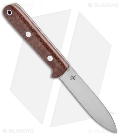 Bark River Mini Kephart Fixed Blade Knife Natural Canvas Micarta (3.63" Satin) - Image 2