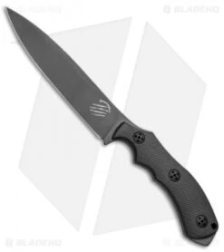 Bastinelli Raptor GT6 Mid-Tech Black Fixed Blade Knife (5.5" Black)