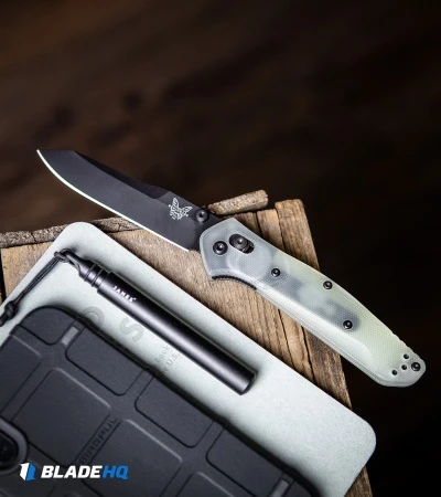 Benchmade 940 Osborne AXIS Lock Knife Natural G-10 (3.4" Black M4) - Image 11