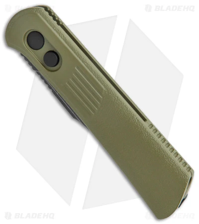 Boker Lundquist Alluvial Automatic Knife OD Green (3" Black SW) - Image 2
