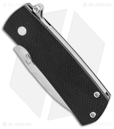 Boker Plus Shamsher Automatic Liner Lock Knife Black G-10 (1.9" Satin) 01BO361 - Image 2