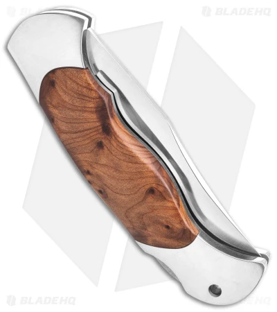 Boker Scout Lockback Pocket Knife Thuya Wood (3.125" Satin) 112002TH - Image 3