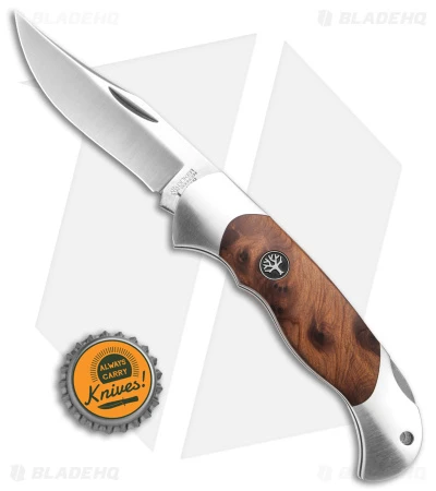 Boker Scout Lockback Pocket Knife Thuya Wood (3.125" Satin) 112002TH - Image 4