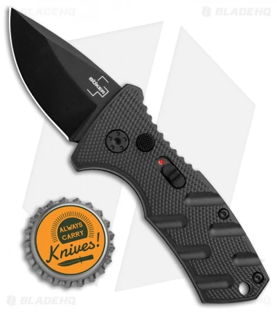 Boker Stubby Strike CA Legal Automatic Knife (1.9" Black D2) - Image 4