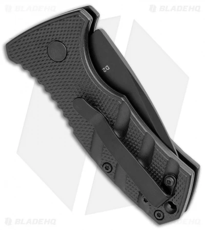 Boker Stubby Strike CA Legal Automatic Knife (1.9" Black D2) - Image 3