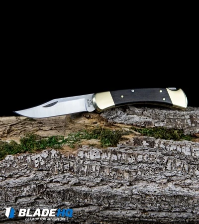 Buck Knives Buck 110 Manual Folding Knife Black Ebony (3.75" Satin) 0110BRS - Image 7