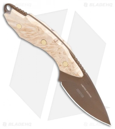 Buck Knives Buck Mini Alpha Hunter Fixed Blade Knife (2.5" Bronze) 0196BWSLE - Image 2