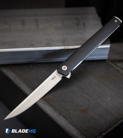 CRKT CEO Flipper Liner Lock Knife Black GRN (3.4" Satin) - Image 4