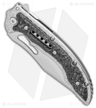 CRKT Ikoma Fossil Small Frame Lock Knife Black G-10 (3.41" Satin) 5462 - Image 2