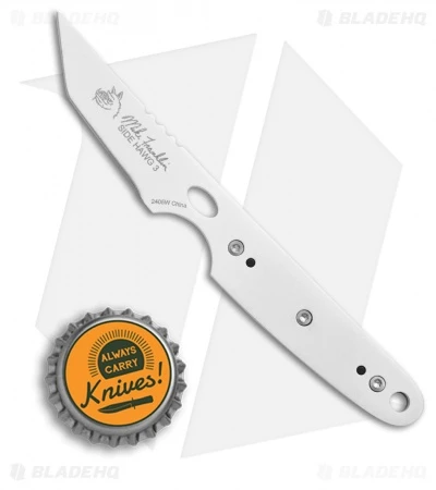 CRKT Side Hawg 3 Tanto Fixed Blade Neck Knife W/ Pivot Sheath (2" White) 2405W - Image 4