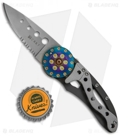 CRKT Van Hoy Snap Fire Folding Knife (2.3" Bead Blast Serr) 5011 - Image 4