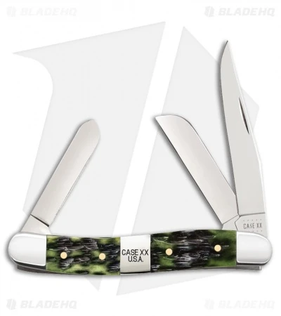 Case Tang Stamp Series Mint Set Olive Green Bone Peachseed Jig W/ Wood Box - Image 8