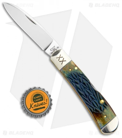 Case Tribal Lock Knife 4.125" Burnt Purple Bone Tribal Jig (TB612010L SS) 61800 - Image 4