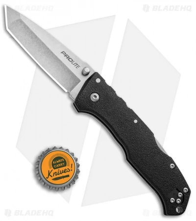 Cold Steel Pro Lite Tanto Tri-Ad Lock Knife Black GFN (3.5" Stonewash) CS-20NST - Image 4