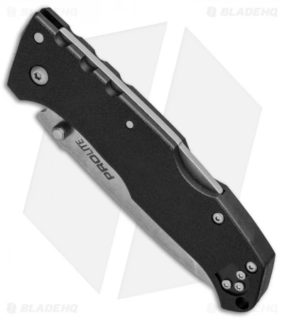 Cold Steel Pro Lite Tanto Tri-Ad Lock Knife Black GFN (3.5" Stonewash) CS-20NST - Image 2