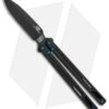 EOS Serpent Balisong Butterfly Knife Black Ti (4.1" Black DLC)