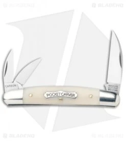 GEC #62 Tidioute Cutlery Pocket Carver Smooth White Bone