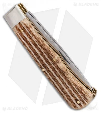 GEC Tidioute Cutlery #23 Pioneer Trapper Pocket Knife 4.5" Woodland Micarta - Image 3