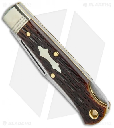 GEC Tidioute Cutlery #83 Tascosa Lockback Knife - Dark Brewed Jigged Bone - Image 2