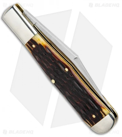 GEC #97 Tidioute Cutlery Pocket Knife 4.6" Autumn Gold Jigged Bone - Image 3