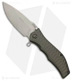 HTM Darrel Ralph Gun Hammer Torpedo Spring Assisted Knife Gray (3.5" SW)