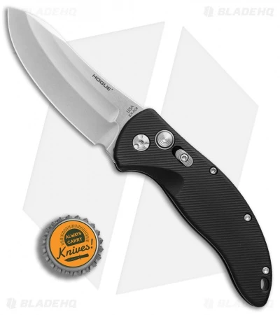 Hogue Knives EX-A04 Upswept Automatic Knife Matte Black (3.5" Tumbled) - Image 4