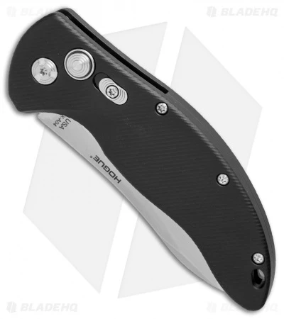 Hogue Knives EX-A04 Upswept Automatic Knife Matte Black (3.5" Tumbled) - Image 2