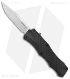 Hogue Knives OTF Automatic Knife Black (3.375" Stonewash) 34010