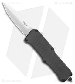 Hogue Mini Incursion D/E OTF Automatic Knife Black Aluminum (3" Tumble) 54070