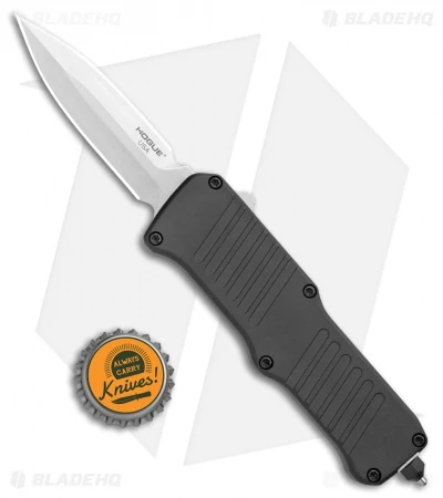 Hogue Mini Incursion D/E OTF Automatic Knife Black Aluminum (3" Tumble) 54070 - Image 4