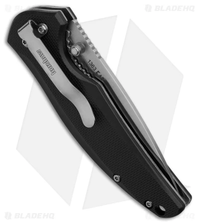 Kershaw Bowser Liner Lock Knife Black Nylon (3.25" Satin) - Image 3