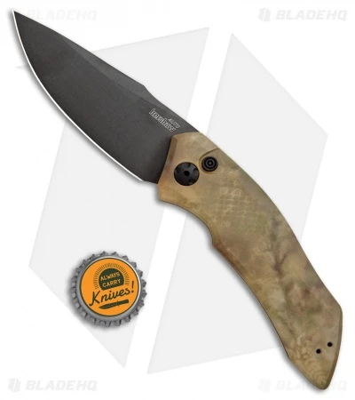 Kershaw BHQ Exclusive Launch 1 Automatic Knife Camo (3.4" Black) BHQ Exclusive - Image 4