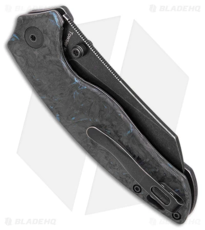 Kizer Azo Towser K Liner Lock Knife Black FatCarbon (3.5" Black ELMAX) - Image 3