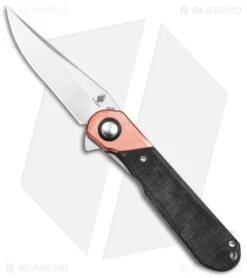 Kizer Vanguard Comet Liner Lock Knife Copper/Black Micarta (2.9" Satin)