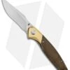 Kizer Manganas Grazioso Liner Lock Knife Green Micarta/Brass (3.4" Satin)