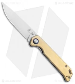 Kizer Vanguard Brass Begleiter Liner Lock Knife (3.5" Stonewash)