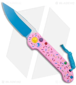 Microtech Exclusive Dessert Warrior LUDT Automatic Knife (3.4" Blue)