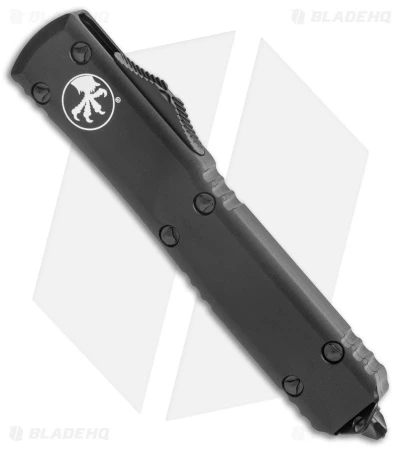 Microtech Ultratech Dagger D/E OTF Knife Tactical (3.4" Black Full Serr) - Image 2