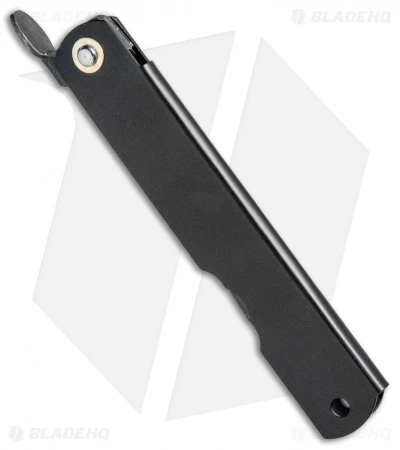 Nagao Higonokami Friction Folder Black Stainless Steel (3" Aogami) - Image 2