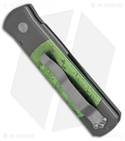 Pro-Tech Godson Custom Automatic Knife Moku-Ti/Steel (3.15" Two-Tone) - Image 3