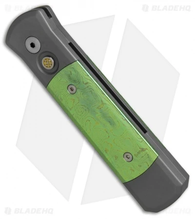 Pro-Tech Godson Custom Automatic Knife Moku-Ti/Steel (3.15" Two-Tone) - Image 2