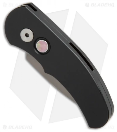 Pro-Tech Runt J4 Limited Automatic Knife Black W/ MOP Button (1.94" Gray DLC) - Image 3
