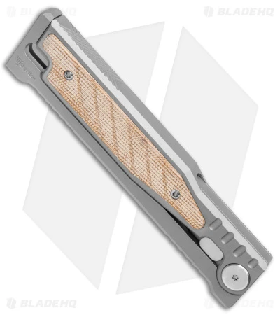 Reate Knives Reate EXO Gravity Tanto Knife Titanium/Natural Micarta (3.75" Satin) - Image 3